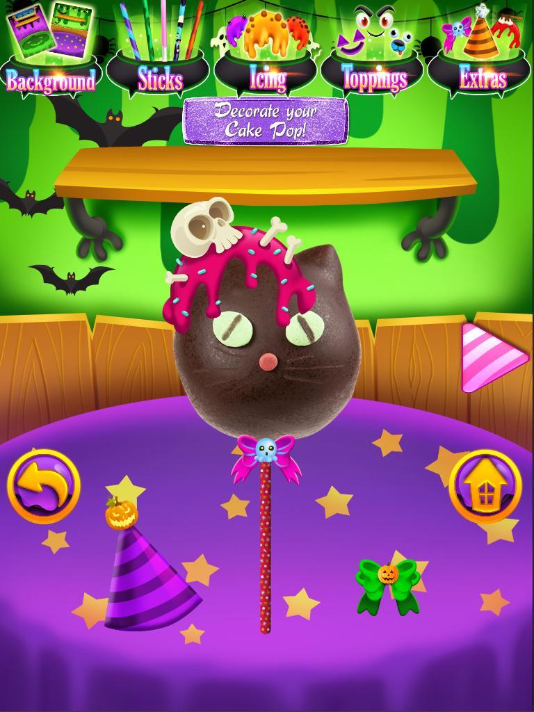 Cake Pops Halloween Kids FREE ภาพหน้าจอเกม