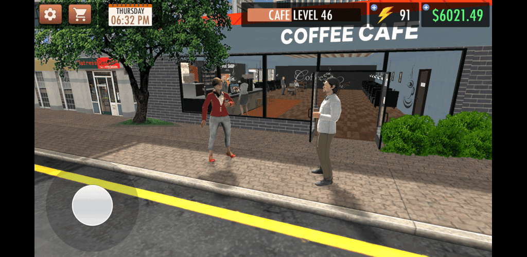 Banner of Coffee Shop Simulator Game 3D 