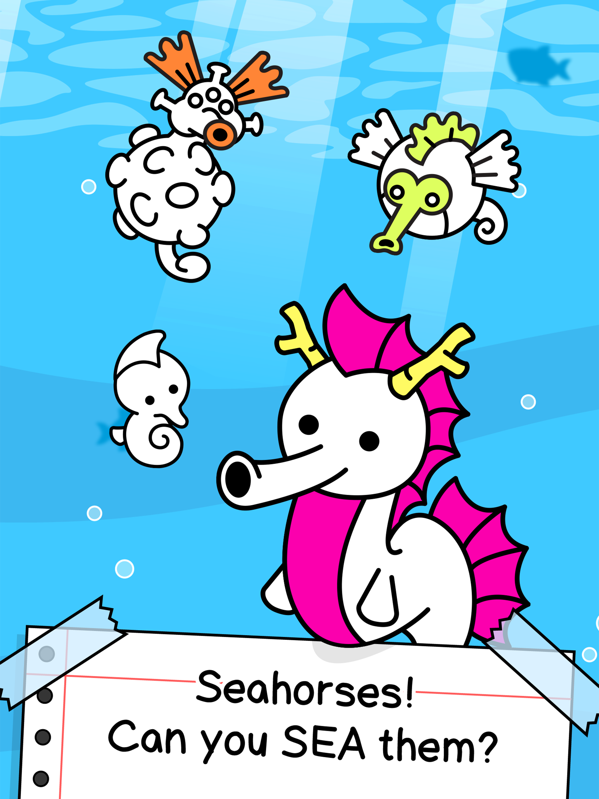 Seahorse Evolution: Sea Mutant Game Screenshot