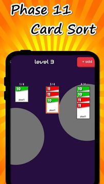 Card Sort: Phase11 Game Screenshot