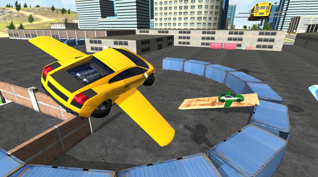 Flying Car City 3D screenshot game