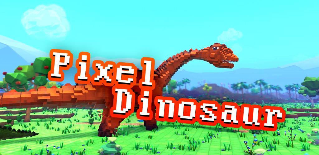 Banner of Pixel dinosaurio ARCA supervivencia 