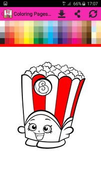 Coloring Pages Shopkins Game Screenshot