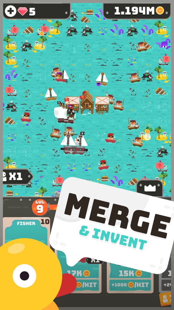 Merge Empire - Idle Kingdom & Crowd Builder Tycoon screenshot game