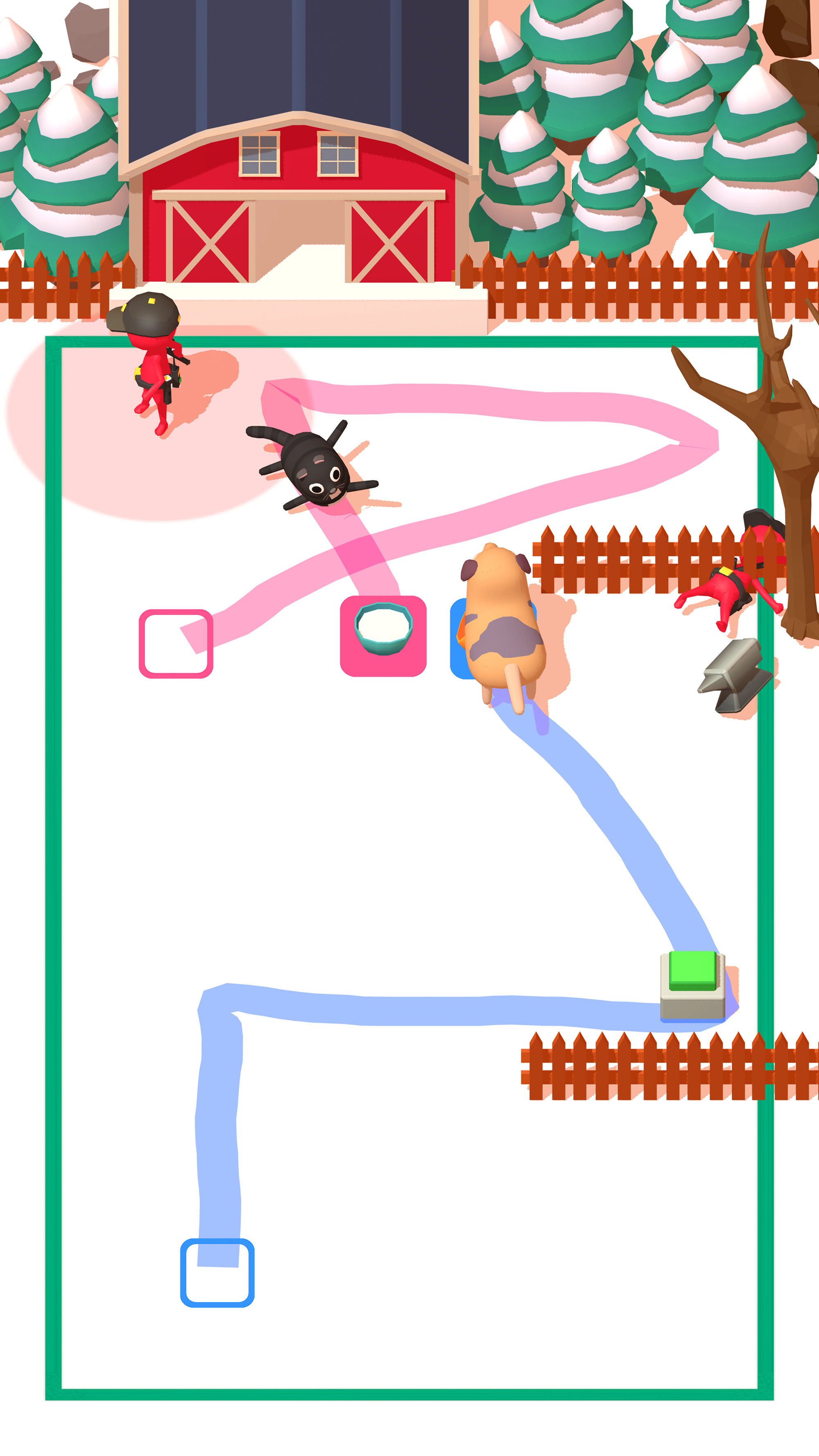 Feed Animals: Draw Line Game Screenshot