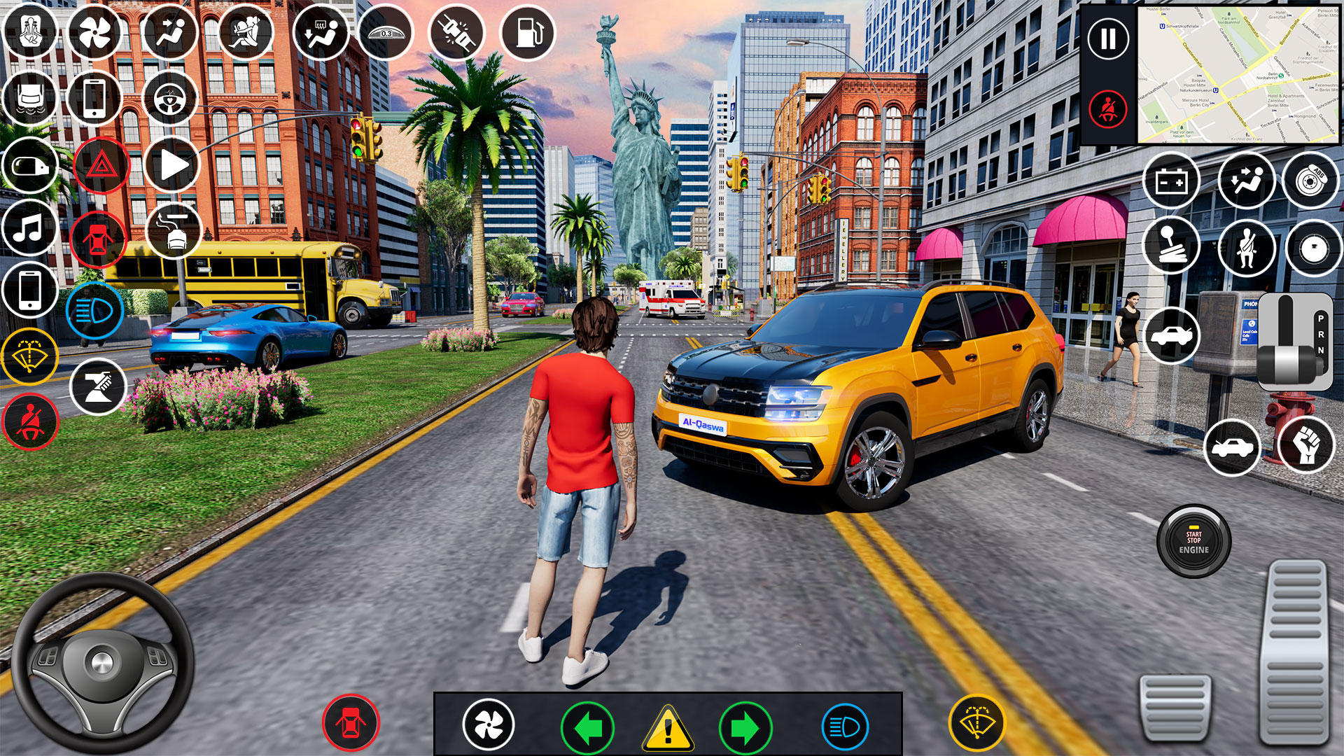 Fortuner Car Driving School Game Screenshot