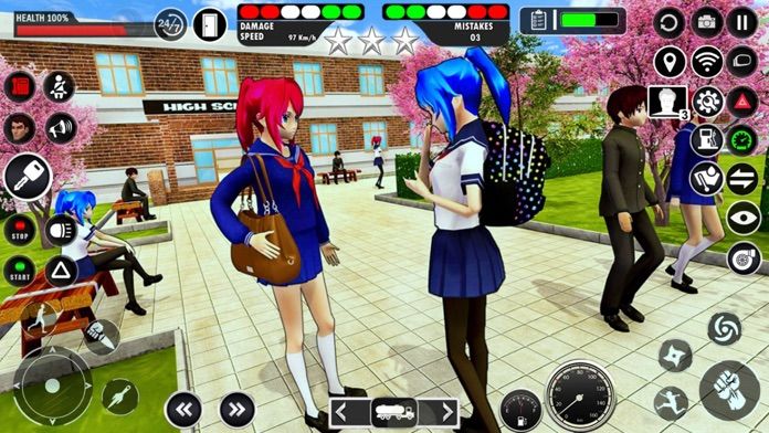 Download do APK de Jogos de anime da vida escolar para Android