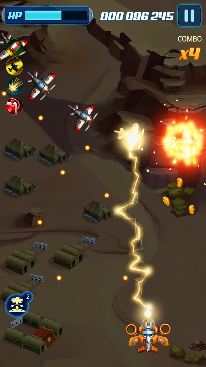 Скриншот игры Infinity Strike - Space Shooting Idle Chicken