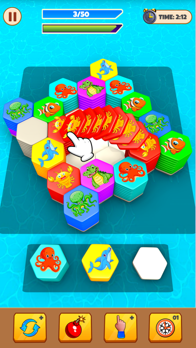 Hexa Sort: Puzzle Sorting Game 遊戲截圖