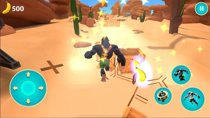 Gorilla Runner! Endless Spin Game Screenshot