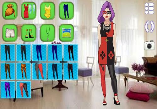 Harley Quinn Games Dress Up Game Screenshot