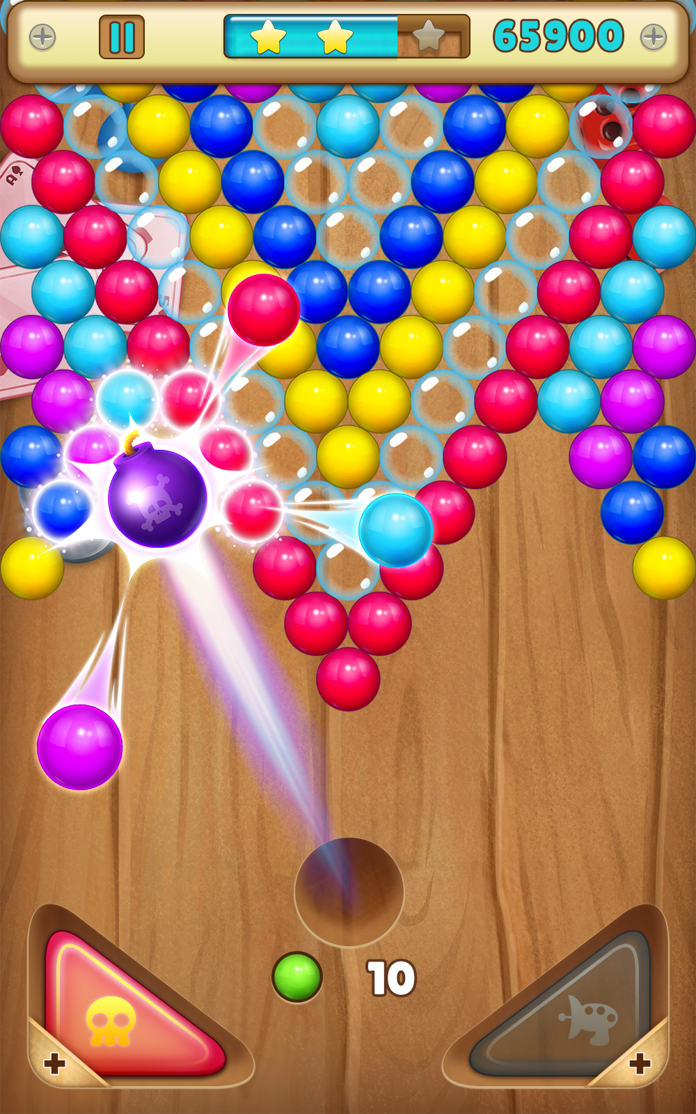 Cuplikan Layar Game Bubbles Risk : Offline Game