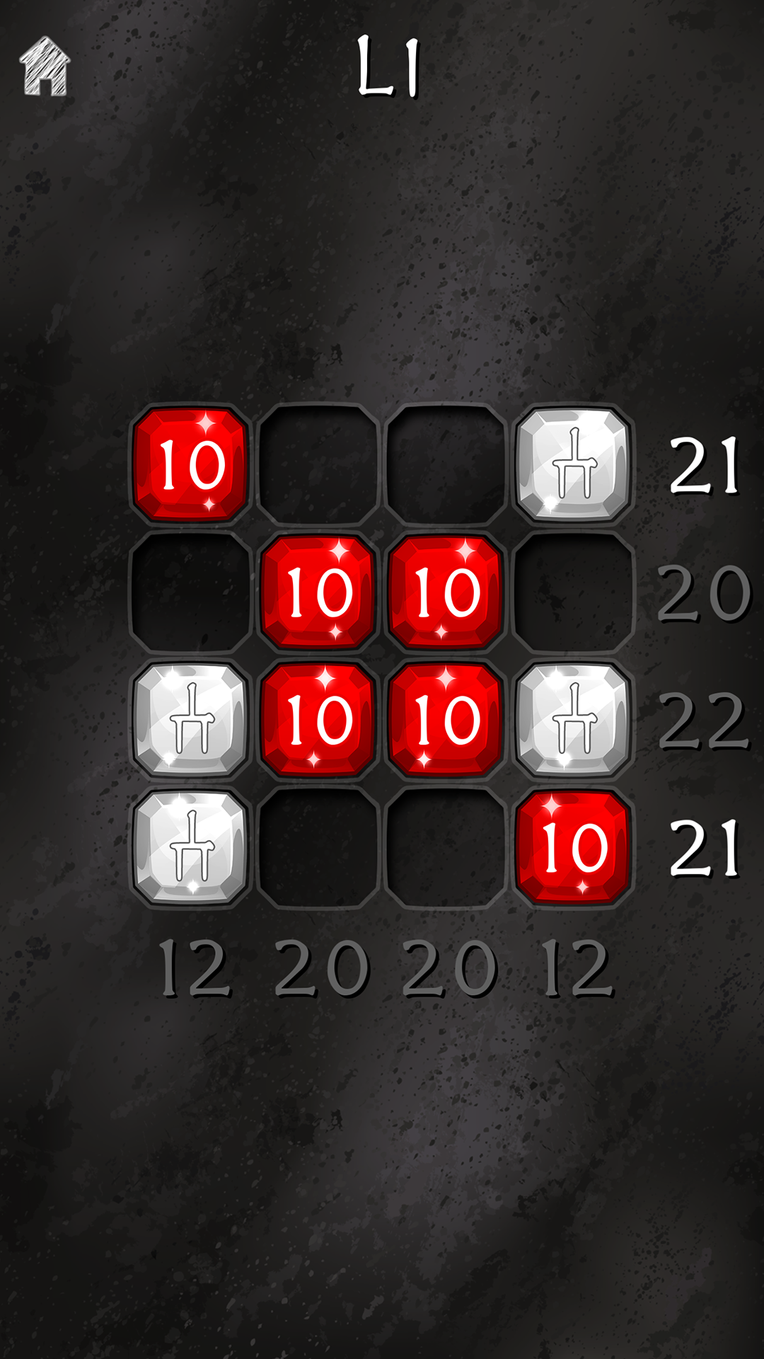 Captura de Tela do Jogo XXI: 21 Puzzle Game