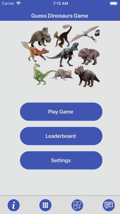 Dinosaurs Quiz Game 게임 스크린 샷