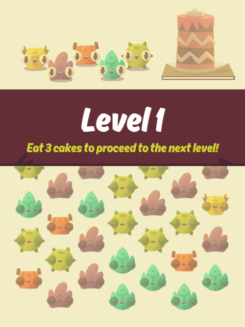 Monsters and Cake Game Screenshot