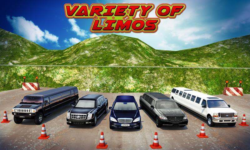 Offroad Hill Limo Driving 3D screenshot game