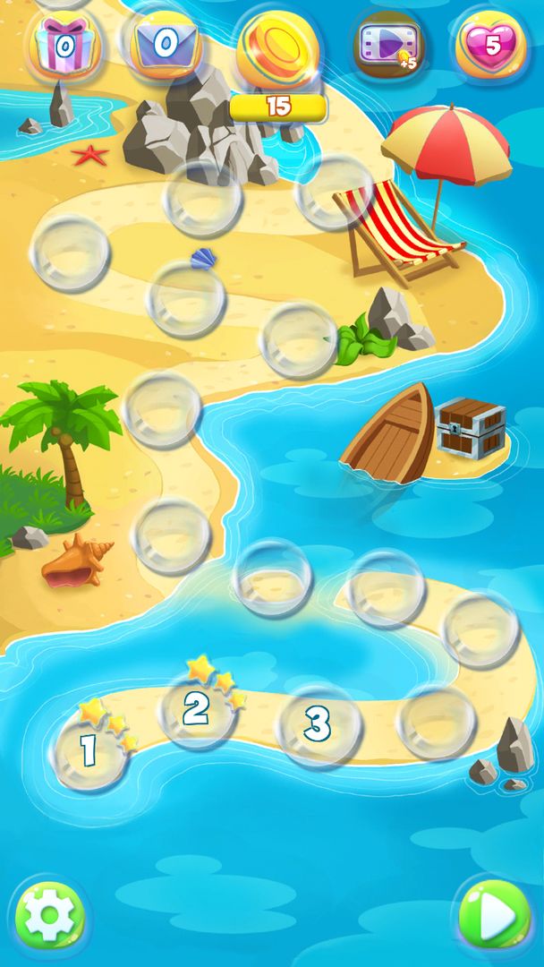 Screenshot of Sea Mania Island: Free Match3 
