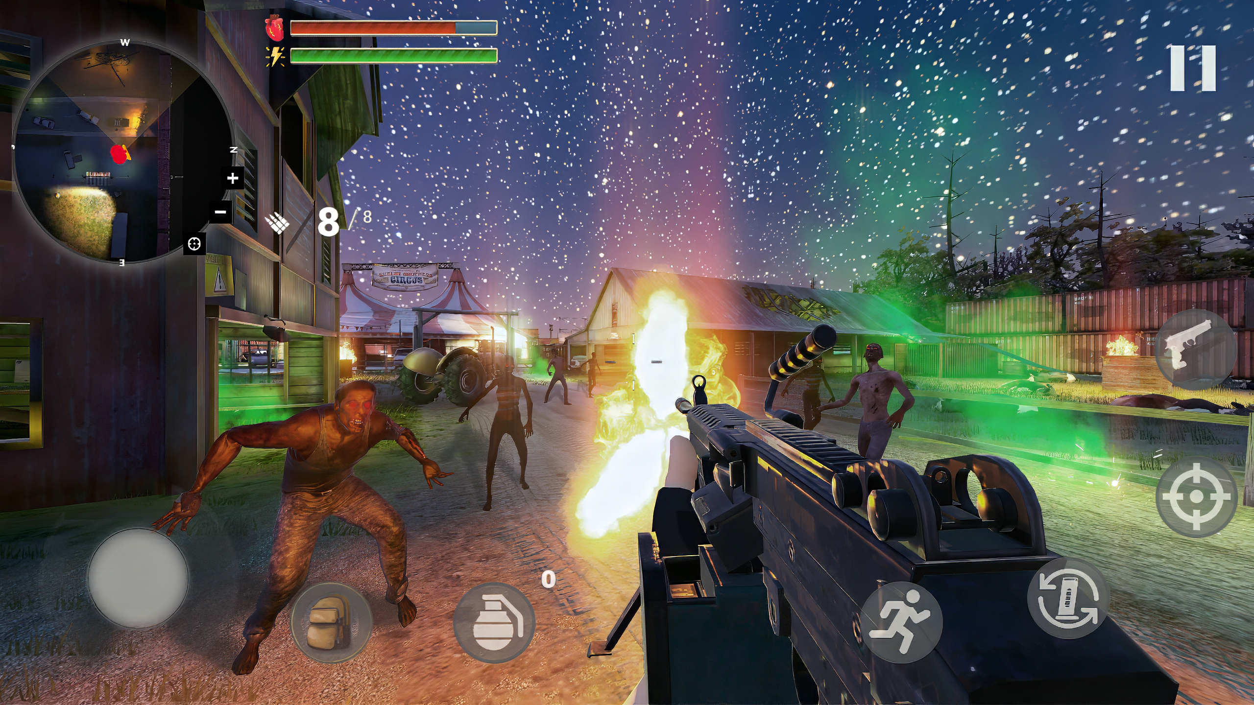 Deadly Assault Zombies Attacks Game Screenshot