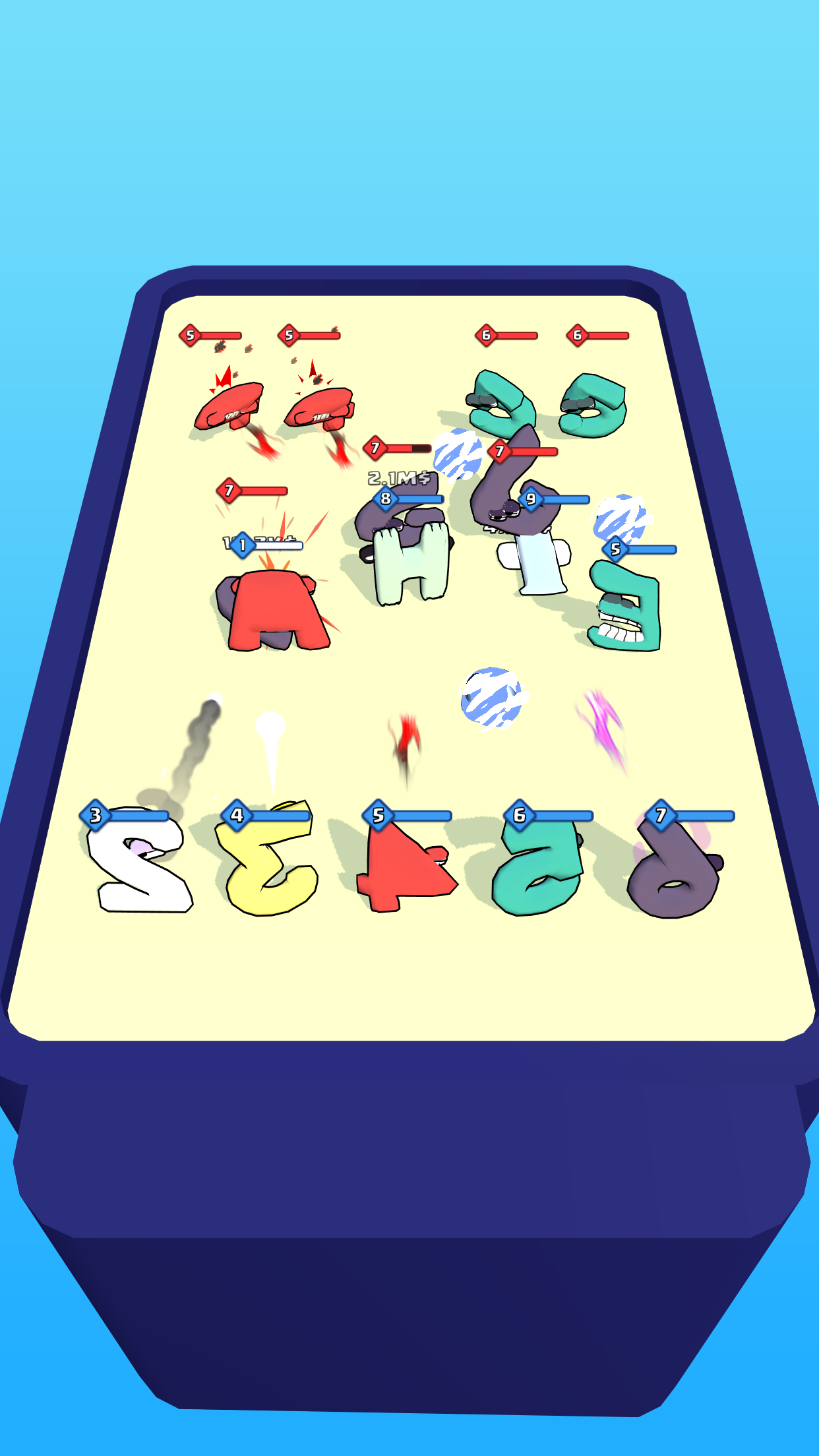 Screenshot of Merge Alphabet: Monster Fusion