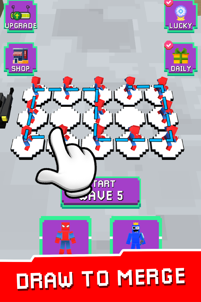 Superhero Craft: Merge Battle Game Screenshot