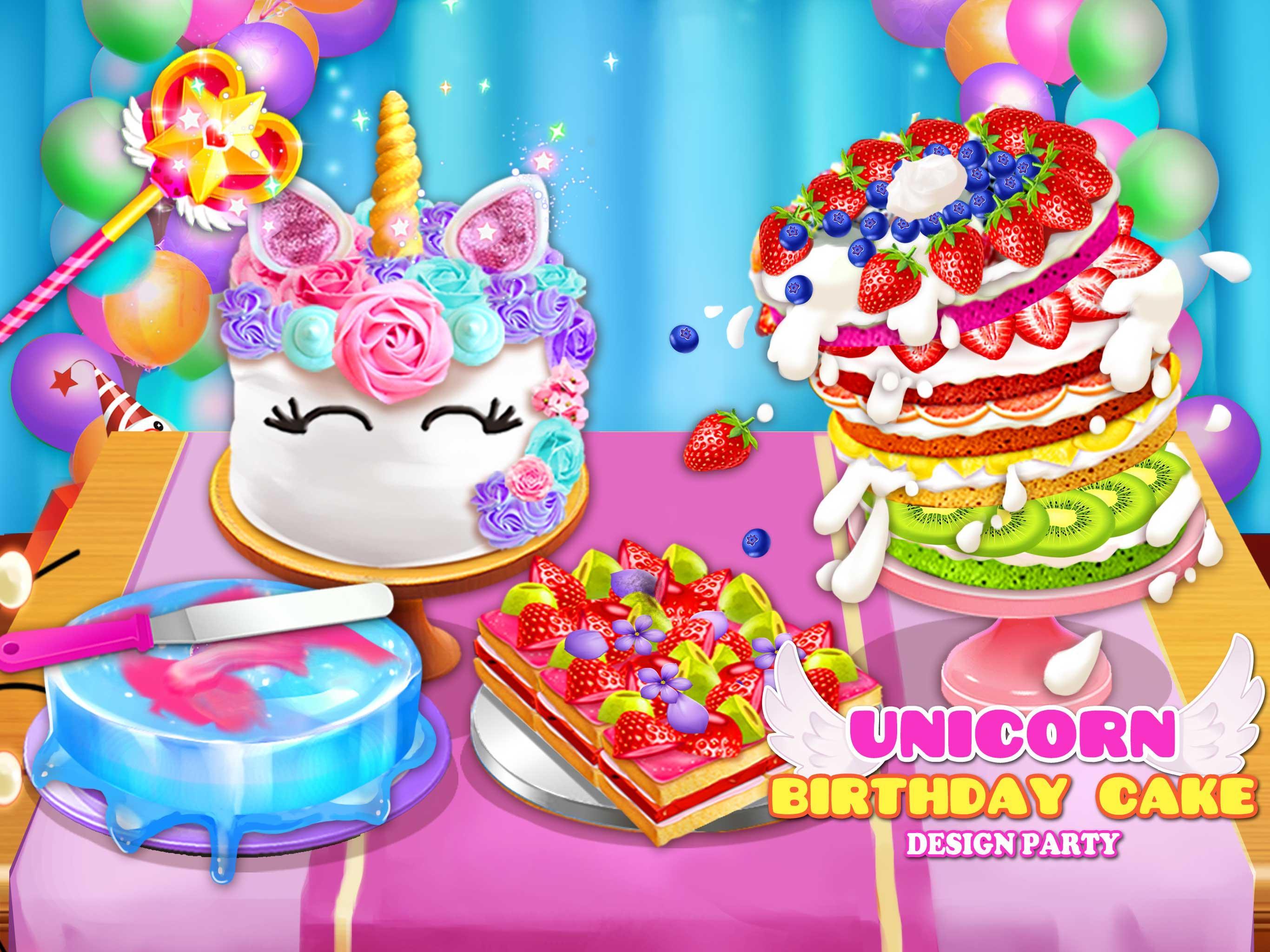 Screenshot 1 of Birthday Cake Design Party - Bake, Decorate & Eat! 