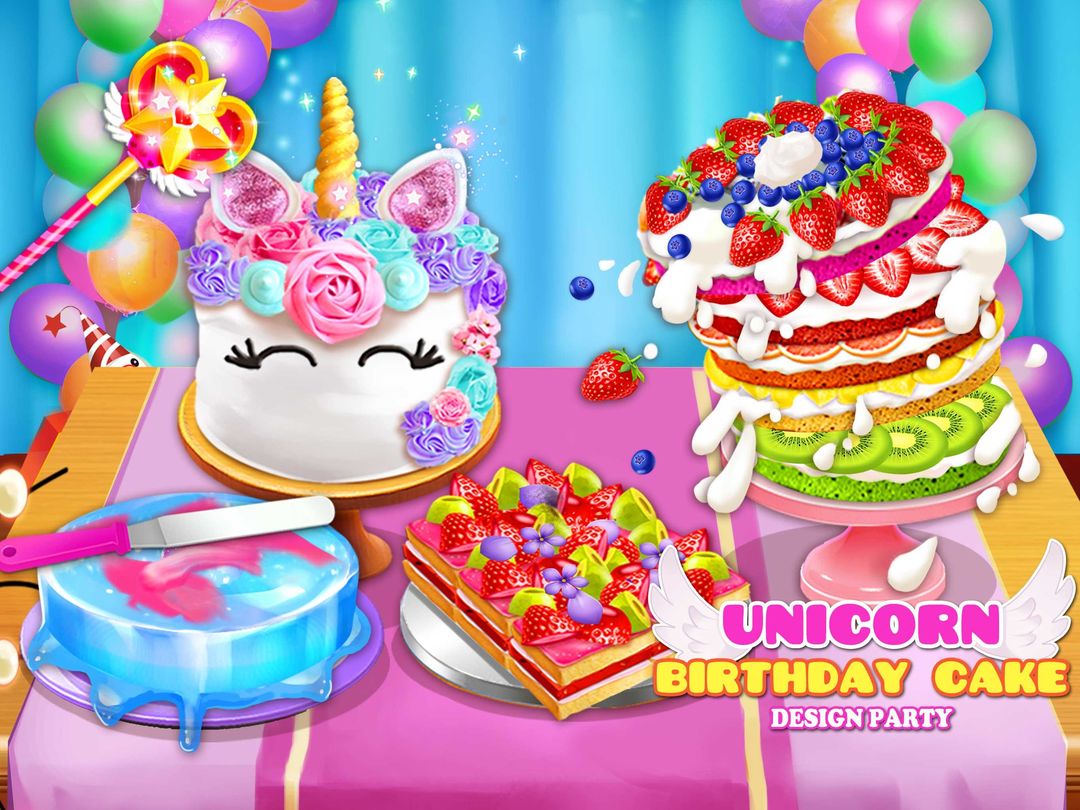 Birthday Cake Baking Design screenshot game
