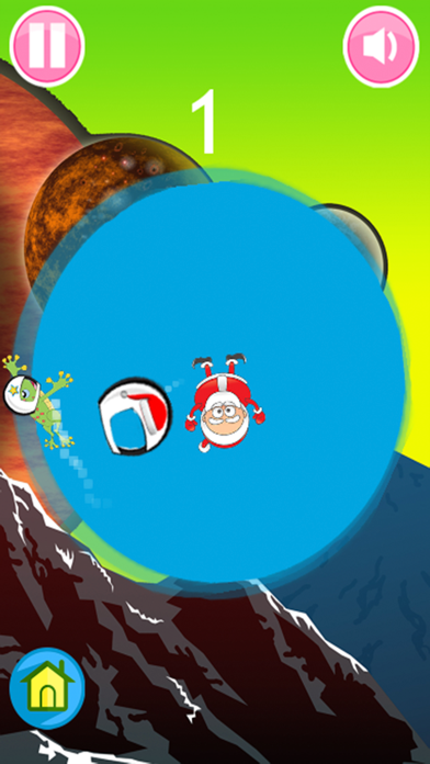 froggy jump help santa space Game Screenshot
