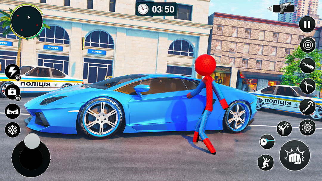 Flying Spider Rope Hero Games ภาพหน้าจอเกม