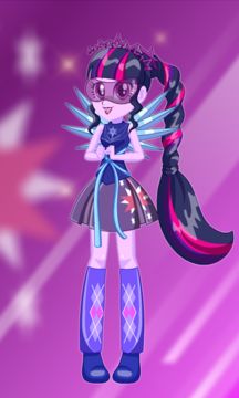 Cuplikan Layar Game Dress Up Twilight Sparkle