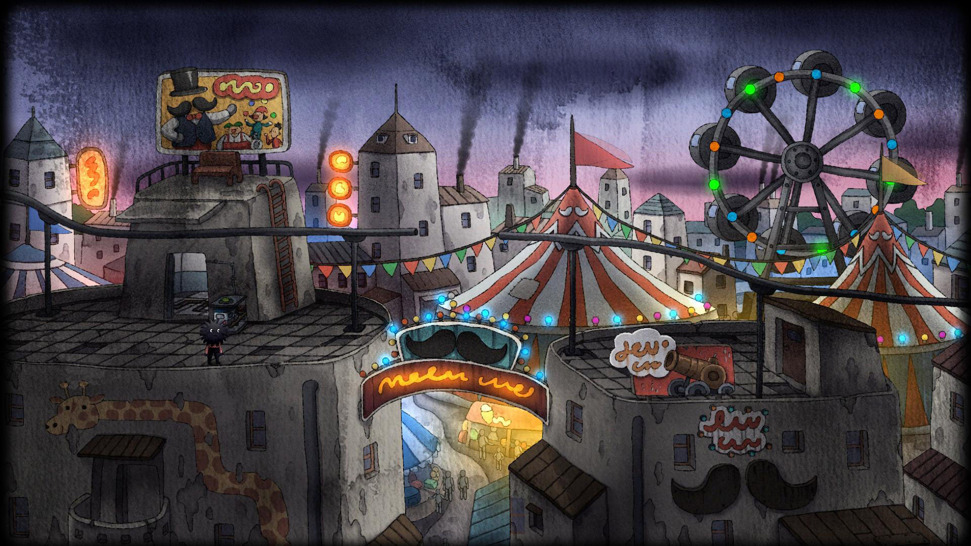Screenshot of woolly boy and the circus