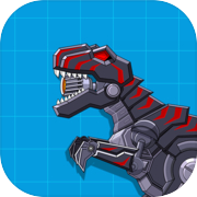 Roboter-Dinosaurier Schwarz T-Rex