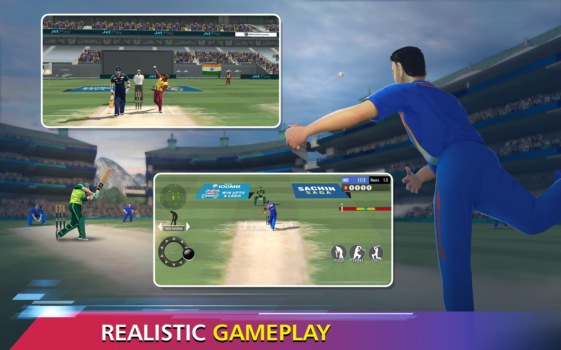 Sachin Saga Cricket Champions Game Screenshot