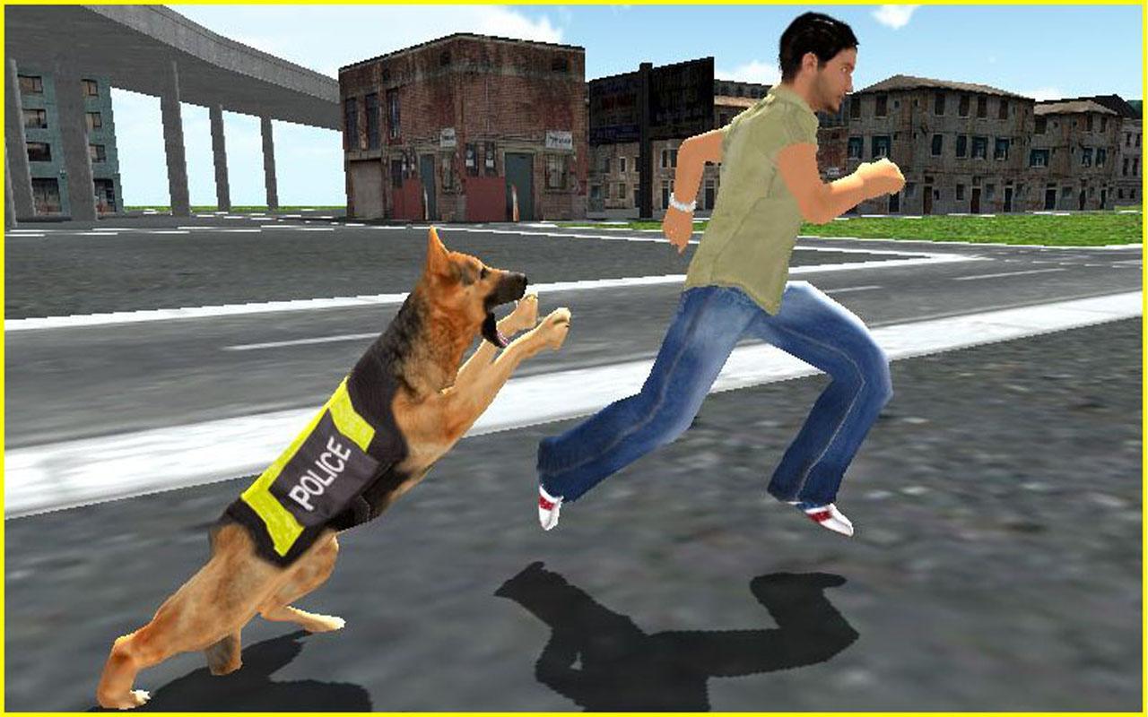Police Dog Chase Criminal 3D Game Screenshot