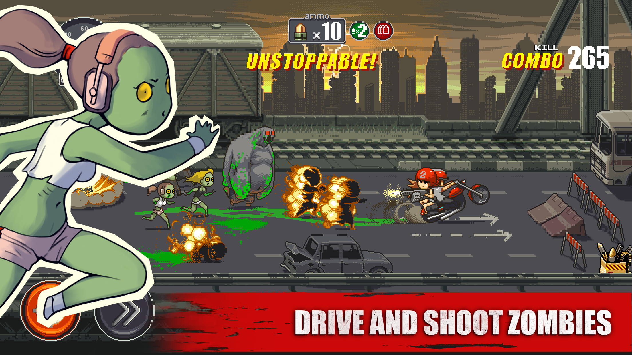 Dead Ahead: Zombie bike racing Game Screenshot