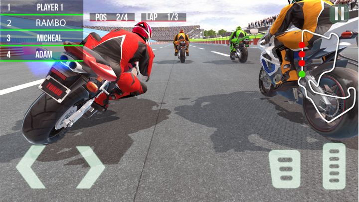 Jogo de Corrida de Moto Real Bike Racing Android Gameplay 