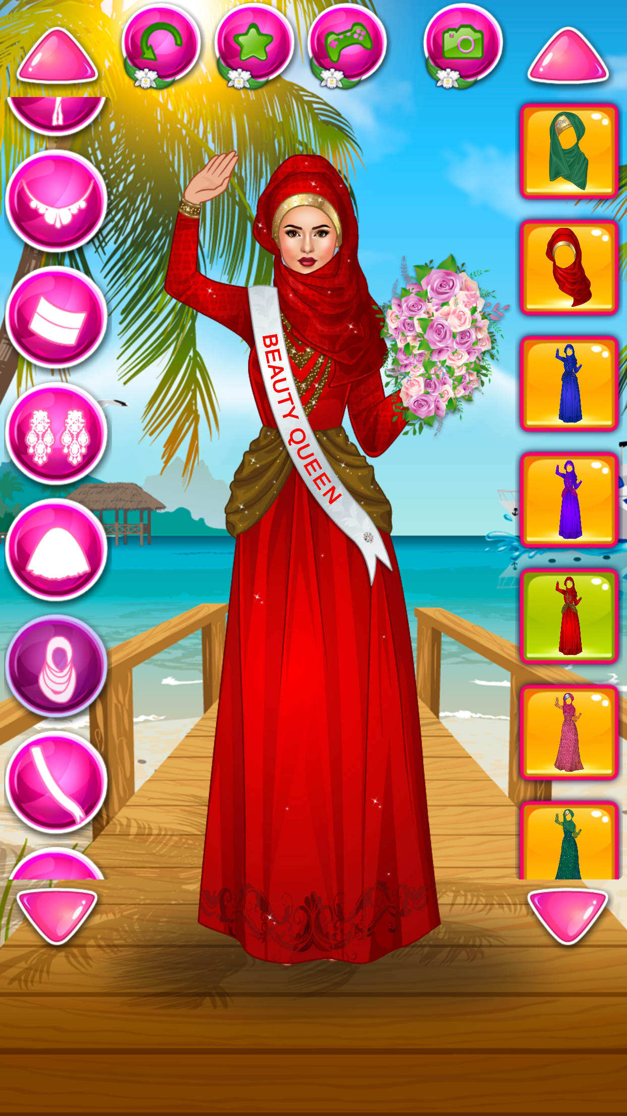 Beauty Queen Dress Up Games Game Screenshot