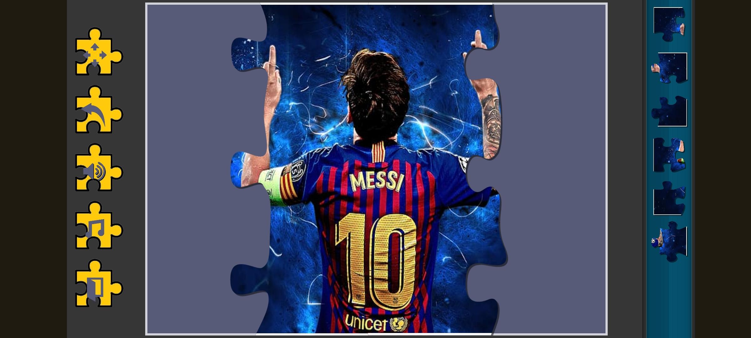 Messi Puzzle Jigsaw Game Game Screenshot