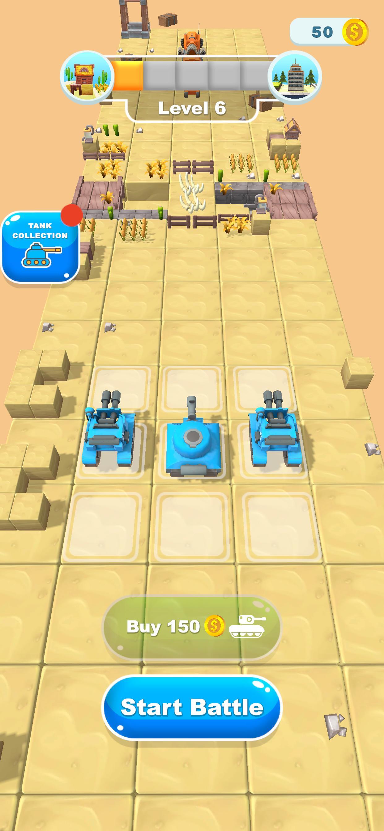 Merge Tank Master Game Screenshot