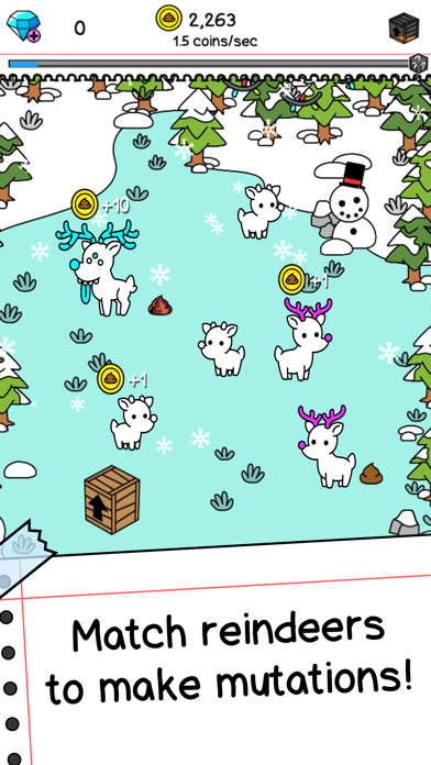 Reindeer Evolution: Idle Game Game Screenshot