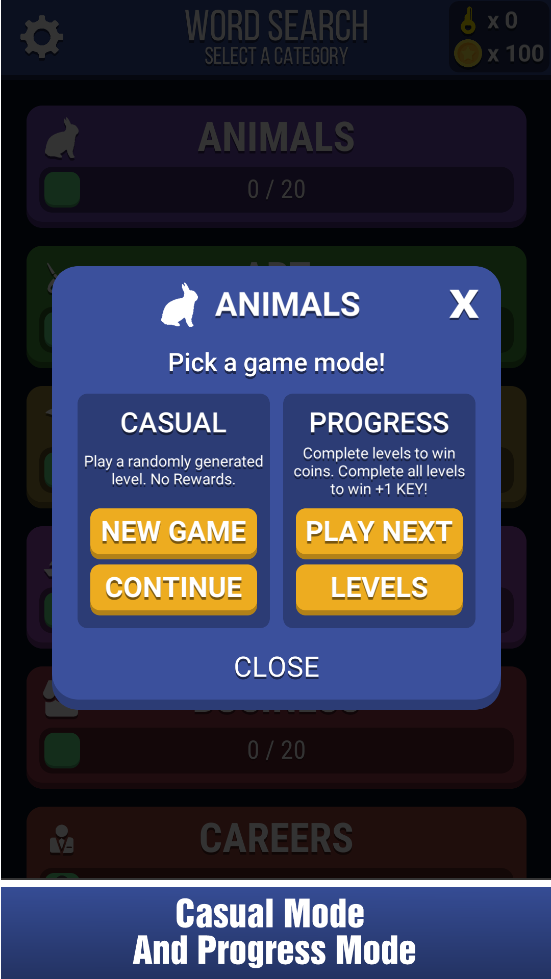 Block Words Search Game Screenshot