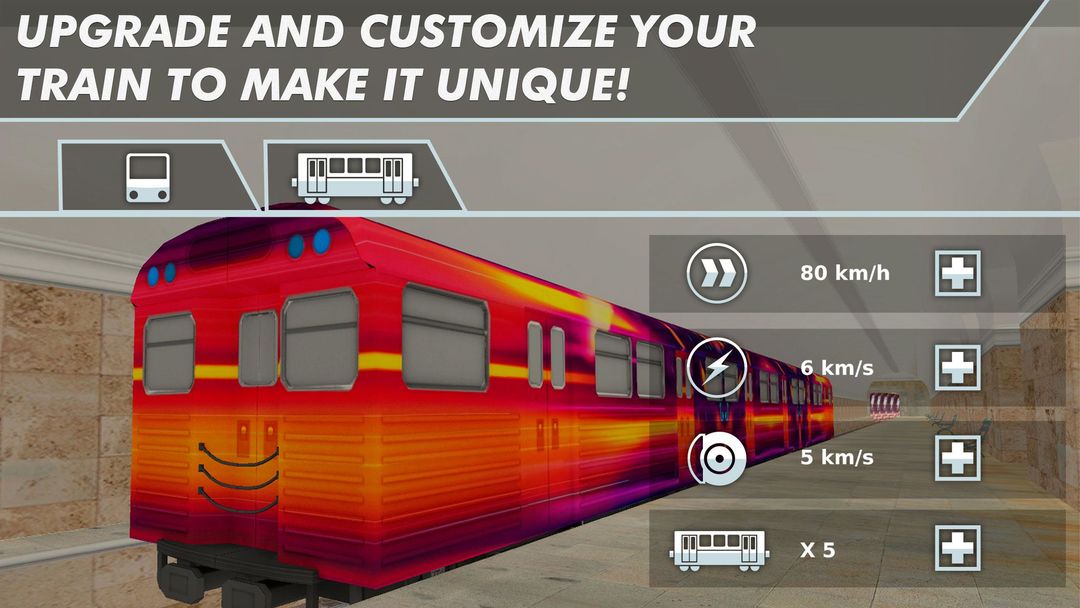 Metro Train Subway Simulator 게임 스크린 샷