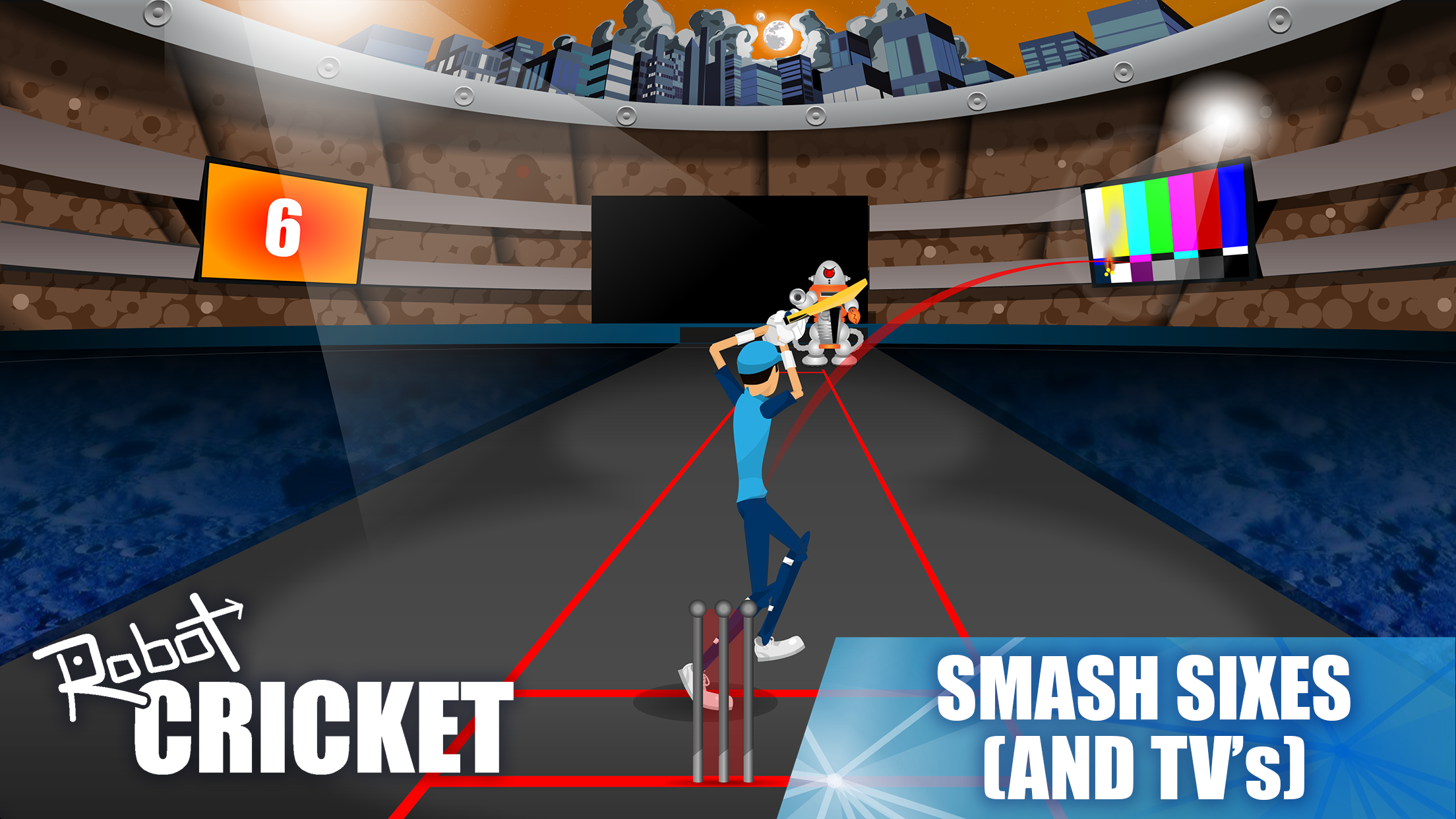 Robot Cricket Game Screenshot