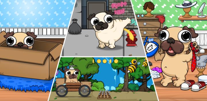 Banner of Pug - My Virtual Pet Dog 1.28