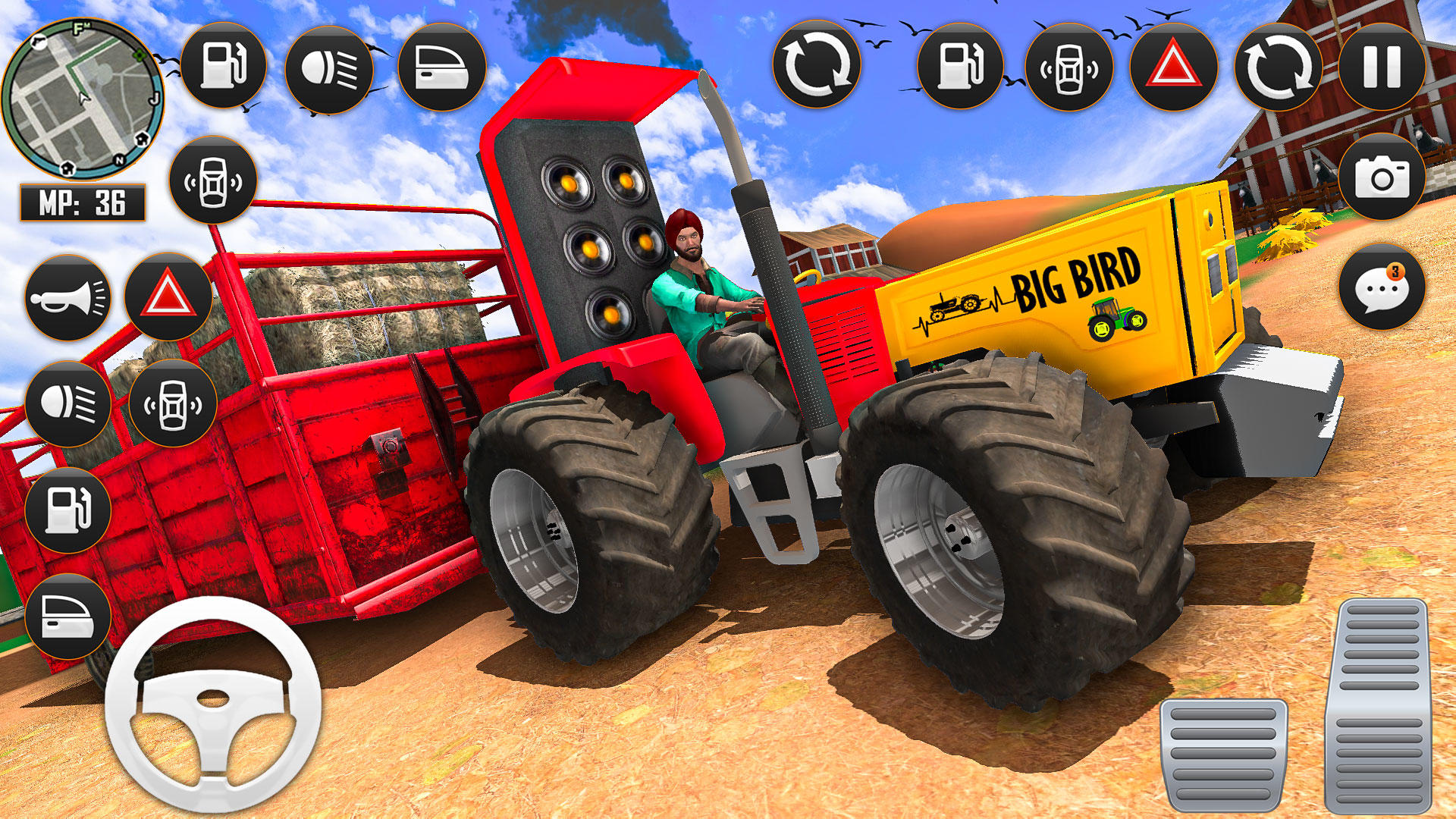 Screenshot of US Farming 3D Tractor Games