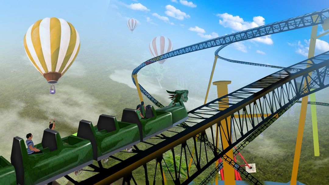 Screenshot of Roller Coaster Racing 3D 2 player