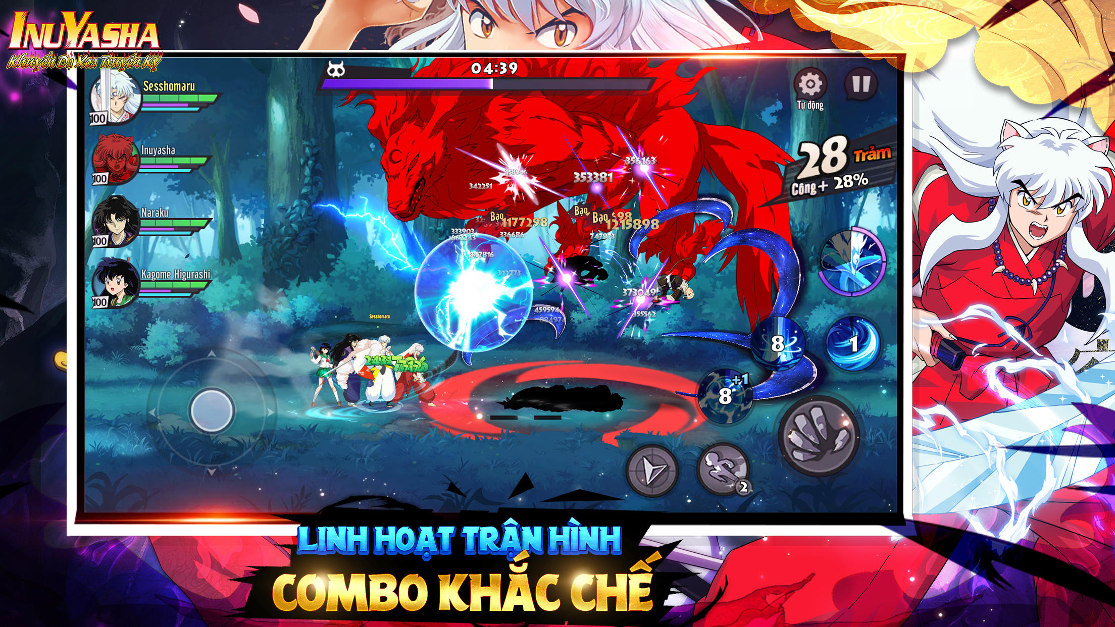 Khuyển Dạ Xoa Truyền Kỳ - IP InuYasha Game Screenshot