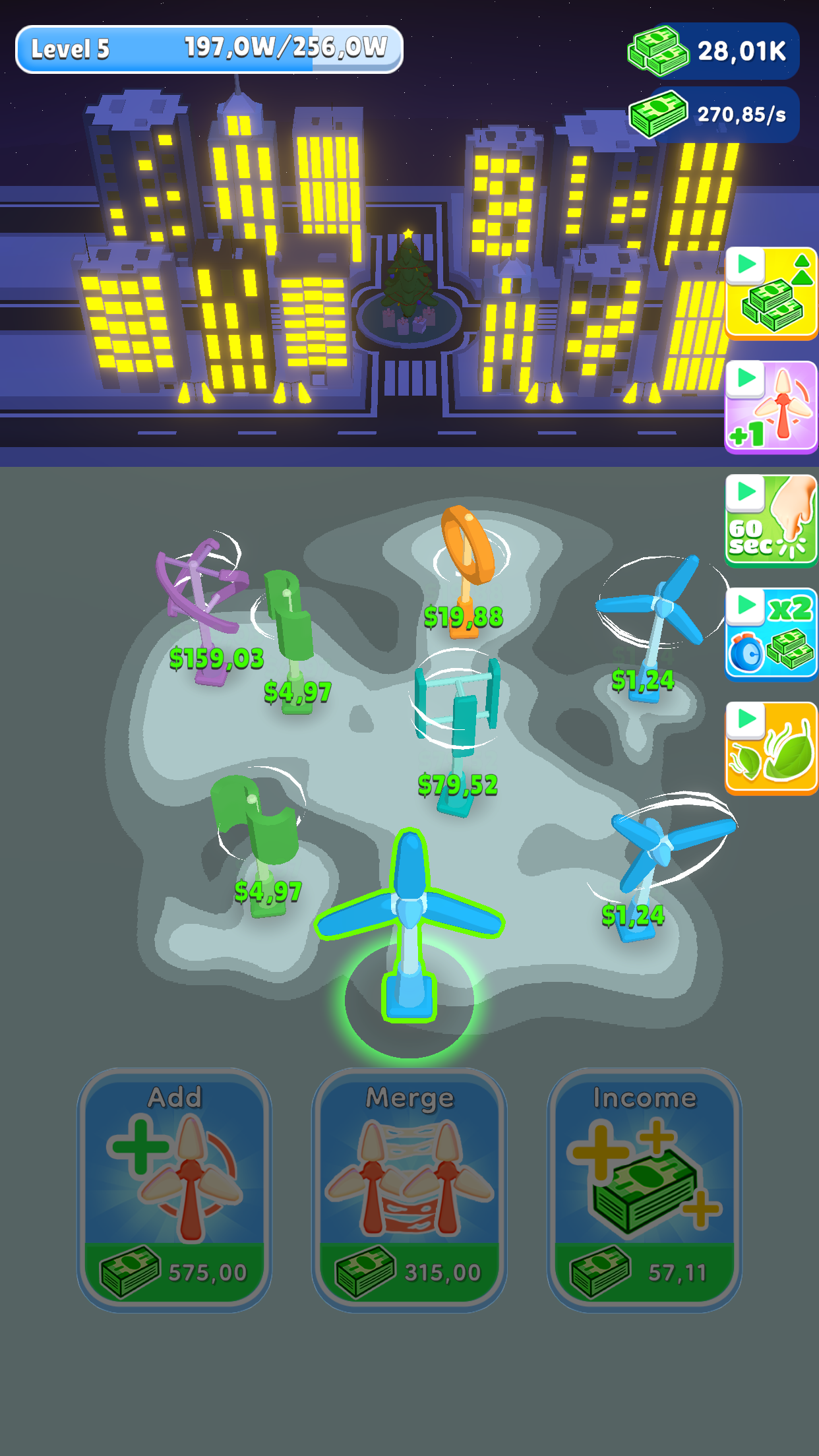 Wind Energy Idle ภาพหน้าจอเกม