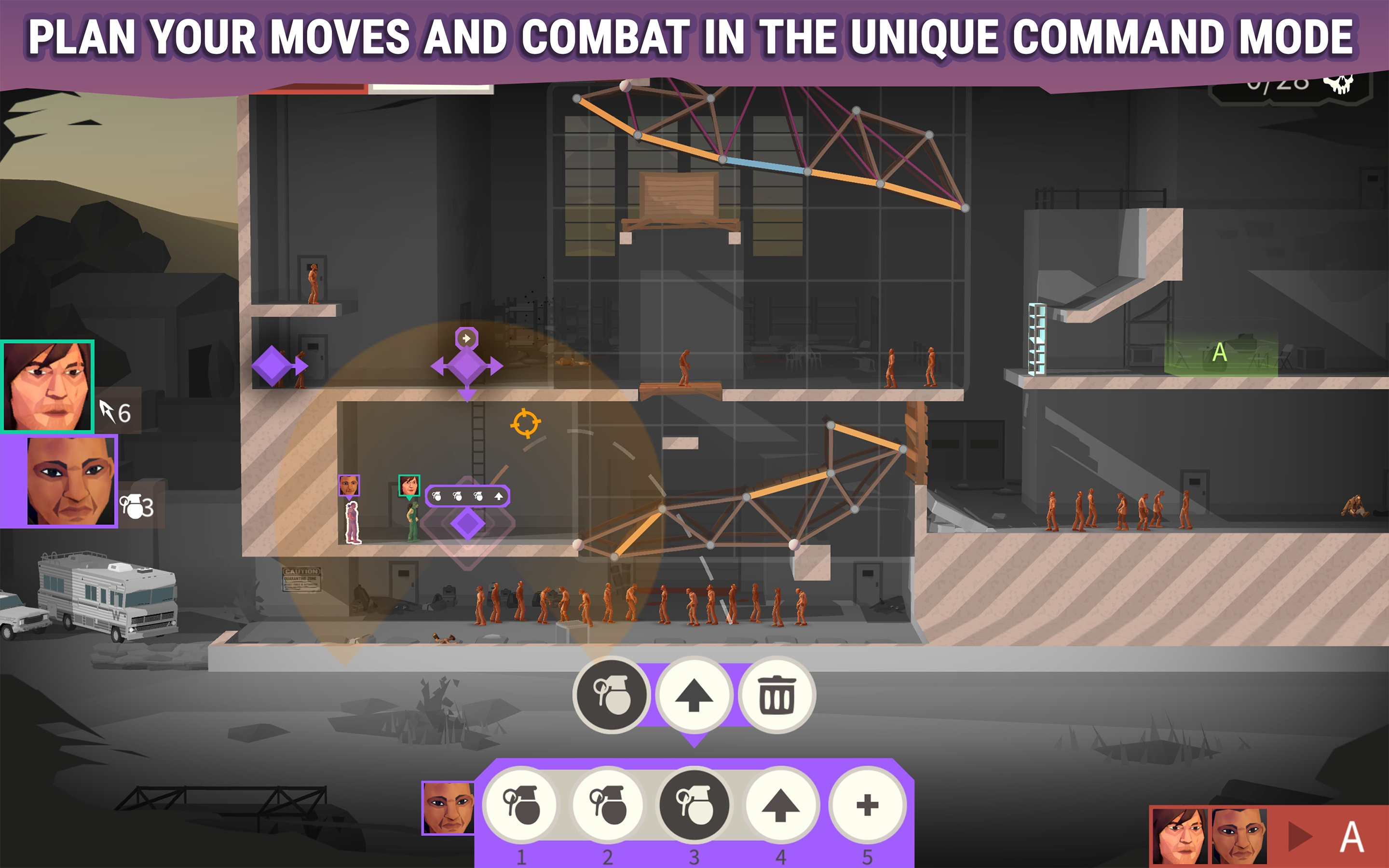 Bridge Constructor: TWD Game Screenshot