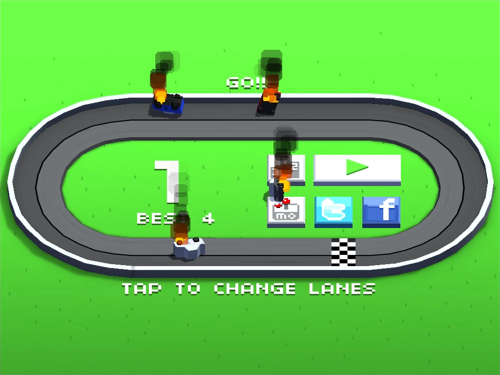 Cuplikan Layar Game Wrong Way Racing