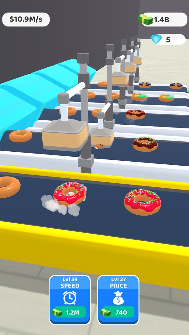 Screenshot of Donut Factory 3D